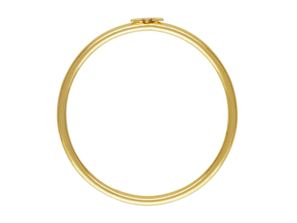 Gold Filled Star Design Stacking Ring Large