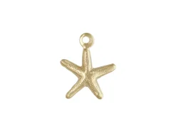 Gold Filled Star Fish Charm 8mm