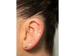 Gold Filled Star Labret Post 3mm