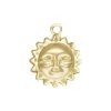 Gold Filled Sun Charm 8mm