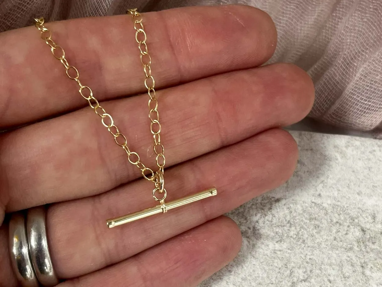 Gold Filled T-bar 24mm X 1.8mm