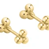 Gold Filled Trinity Ball Labret Stud Earrings