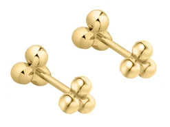 Gold Filled Trinity Ball Labret Stud Earrings