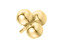 Gold Filled Trinity Ball Labret Stud Earrings