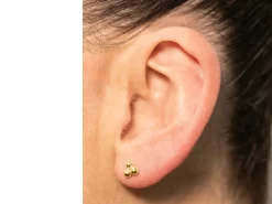 Gold Filled Trinity Ball Labret Stud Earrings