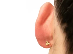 Gold Filled Trinity Ball Labret Tube 3mm