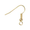 Gold Plated Bead And Loop Hook Ear Wire Pack of 10