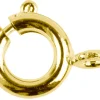 Gold Plated Bolt Rings 6mm Pack of 10