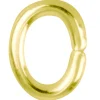 Gold Plated Jump Ring Oval 6mm Pack of 100