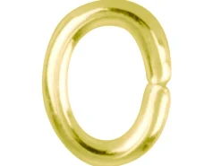 Gold Plated Jump Ring Oval 6mm Pack of 100