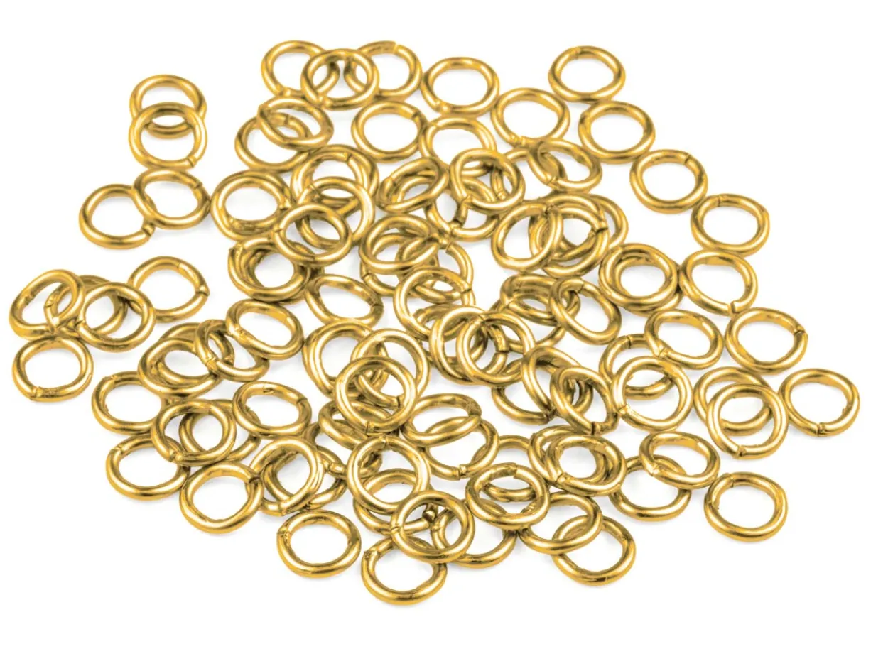 Gold Plated Jump Ring Round 10mm Pack of 100