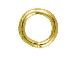 Gold Plated Jump Ring Round 5.00mm Pack of 100 Gauge 0.95mm