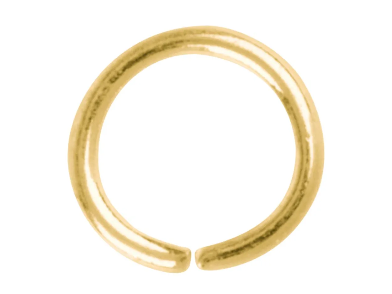 Gold Plated Jump Ring Round 7mm Pack of 100