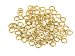 Gold Plated Jump Ring Round 4.5mm Pack of 100