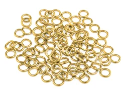 Gold Plated Jump Ring Round 7.5mm Pack of 100