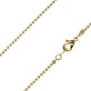 Gold Plated 1.5mm Ball Chain 18"/45cm Unhallmarked