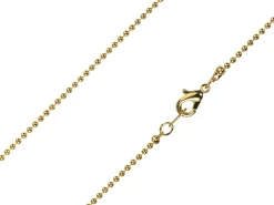 Gold Plated 1.5mm Ball Chain 18"/45cm Unhallmarked