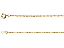 Gold Plated 1.8mm Barleycorn Chain 16"/40cm Unhallmarked