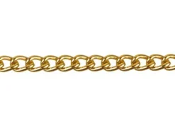 Gold Plated 2.8mm Curb Chain Loose 1 Metre Length Unhallmarked