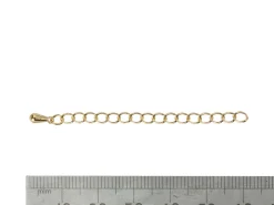 Gold Plated 2.7mm Extension Chain 2.2"/5.5cm With Dropper Small Unhallmarked