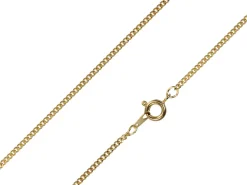 Gold Plated 1.8mm Filed Curb Chain 18"/45cm Unhallmarked