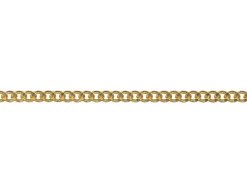 Gold Plated 1.8mm Filed Curb Chain 18