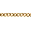 Gold Plated 4.4mm Open Curb Chain Loose 1 Metre Length Unhallmarked
