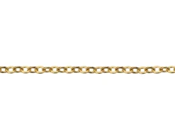Gold Plated 1.6mm Oval Trace Chain 18