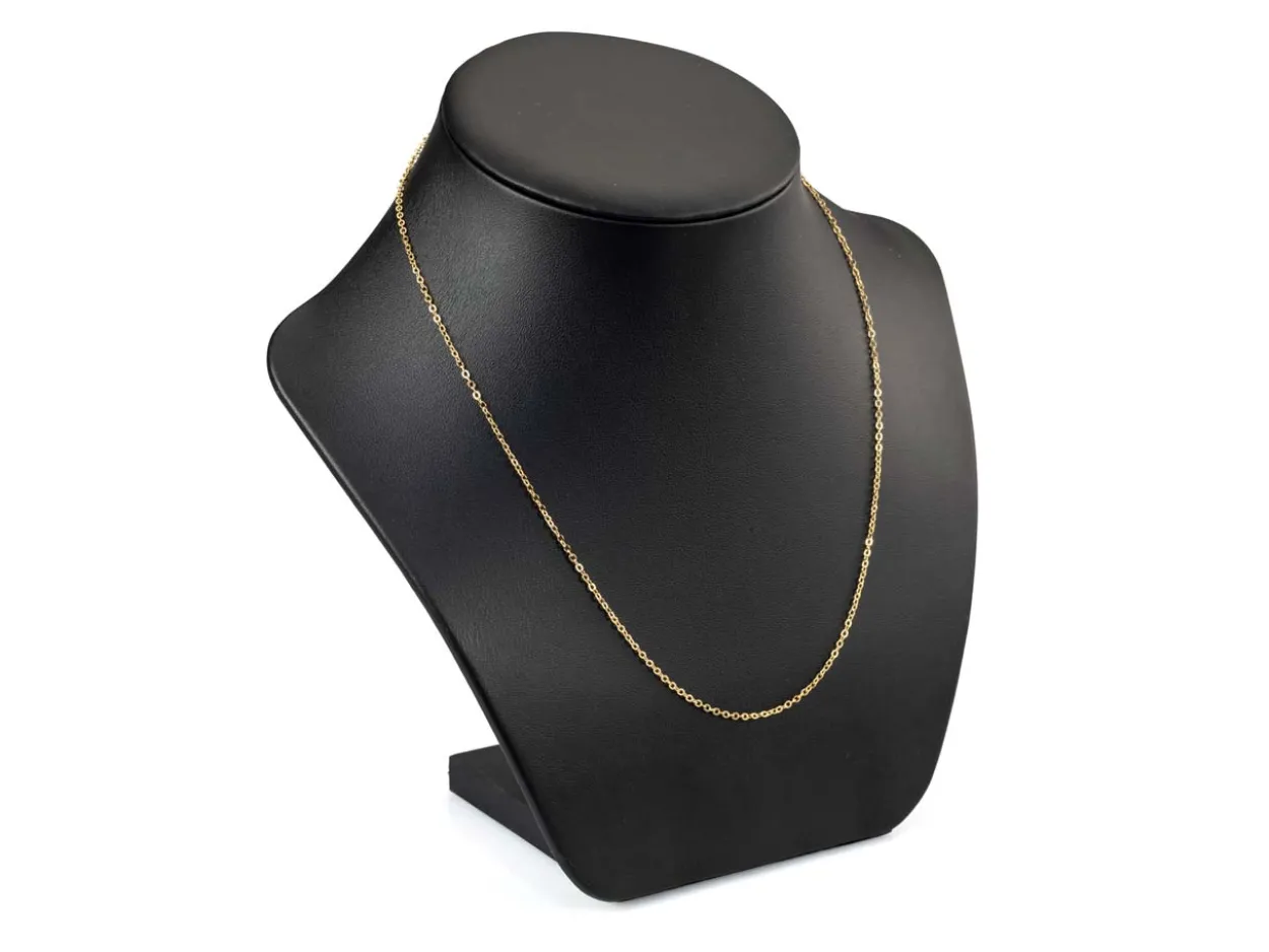 Gold Plated 1.6mm Oval Trace Chain 18"/45cm Unhallmarked