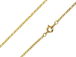 Gold Plated 2.3mm Oval Trace Chain 18"/45cm Unhallmarked