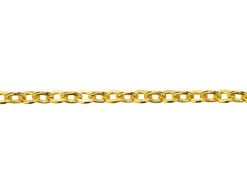 Gold Plated 2.3mm Oval Trace Chain 18