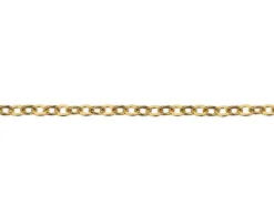 Gold Plated 1.6mm Oval Trace Chain 16