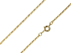 Gold Plated 2.0mm Oval Trace Chain 18"/45cm Unhallmarked