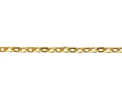 Gold Plated 2.0mm Oval Trace Chain 18