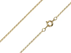Gold Plated 1.6mm Oval Trace Chain 24"/60cm Unhallmarked