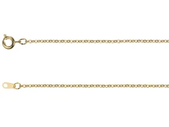 Gold Plated 1.6mm Oval Trace Chain 24"/60cm Unhallmarked