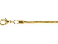 Gold Plated 1.9mm Round Snake Chain 18"/45cm Unhallmarked