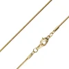 Gold Plated 1.1mm Round Snake Chain 16"/40cm Unhallmarked
