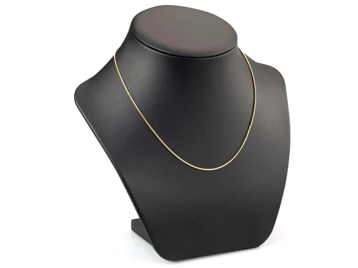 Gold Plated 1.1mm Round Snake Chain 16"/40cm Unhallmarked