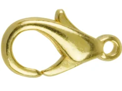 Gold Plated Oval Lobster Trigger Clasp Catch 13mm Pack of 10