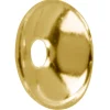 Gold Plated Plain Bead Cap 4mm Pack of 25