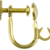 Gold Plated Plain Ear Screw With Ring Pack of 10