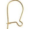 Gold Plated Safety Hook Ear Wire Pack of 10