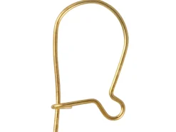 Gold Plated Safety Hook Ear Wire Pack of 10