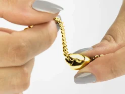 Gold Plated Sterling Silver Magnetic Clasp Oval 10x5mm