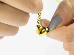 Gold Plated Sterling Silver Magnetic Clasp Oval 10x5mm