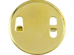Gold Tone Round Brooch Backs 25mm Pack of 6