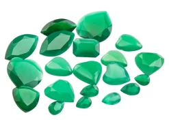 Green Agate, Mixed Shapes, Pack of 20