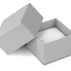 Grey Card Soft Touch Ring Box