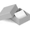 Grey Card Soft Touch Stud Earring Box